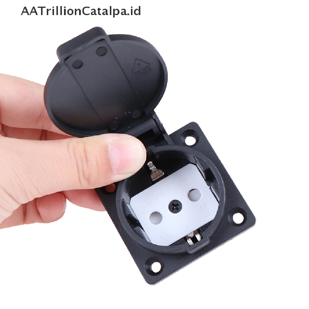 Stop Kontak Dinding Power Outlet Standar Jerman AC 250V Tahan Air