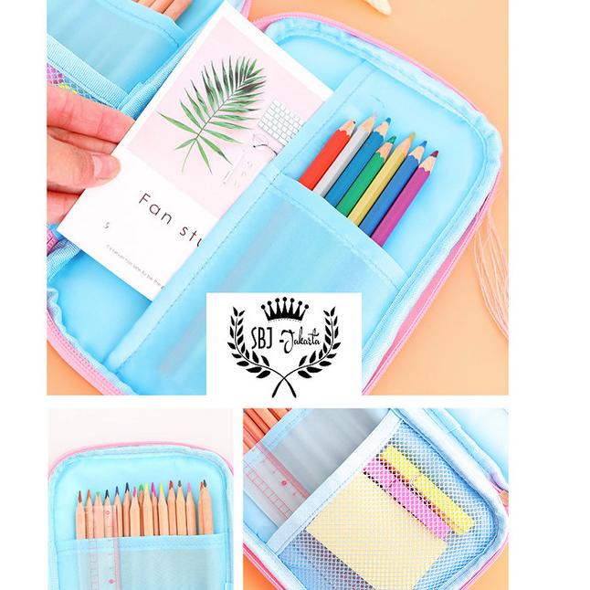 

❆ TEMPAT PENSIL KOTAK PENSIL SOFTCASE SMIGGLE LOOKALIKE SMILE FLOWER - PINK ◄