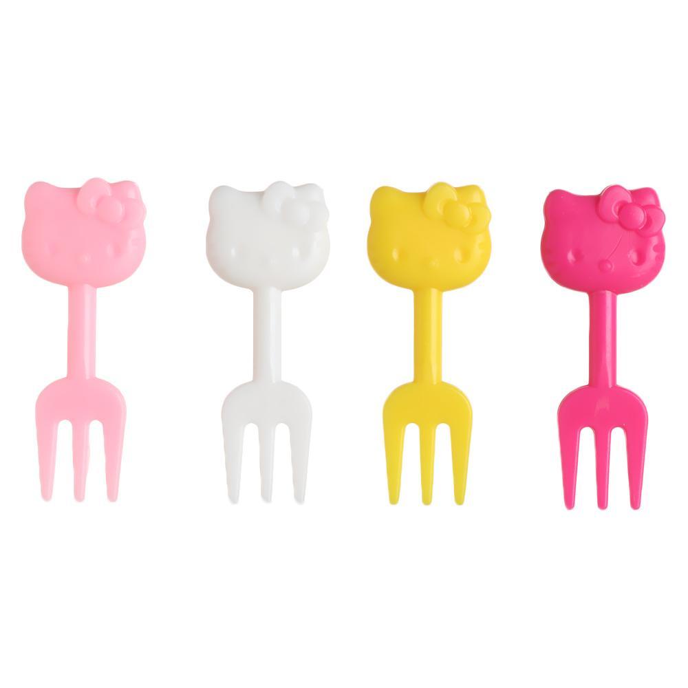 Solighter Garpu Buah Desain Kucing Lucu Untuk Bento