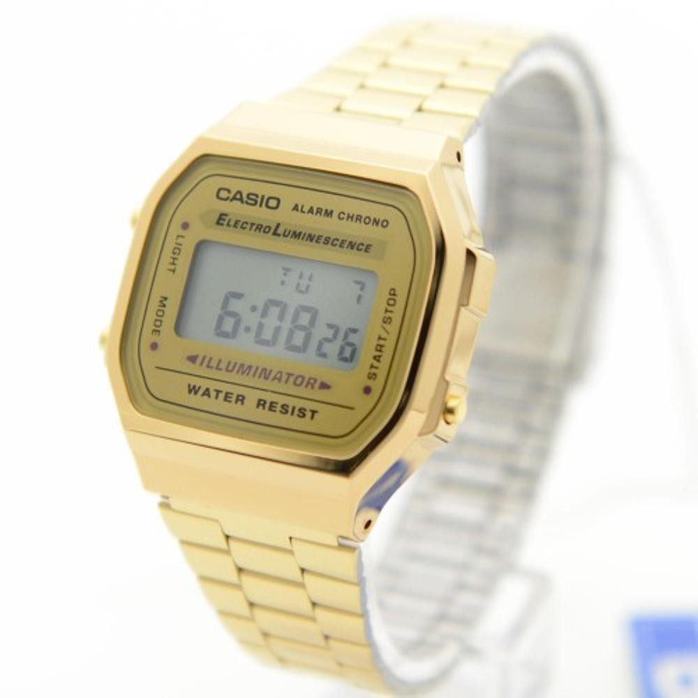 Jam Tangan Casio Original Wanita A 168WG 9