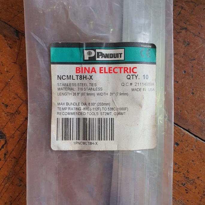 

Kabel Ties Stainless Panduit 70Cm Ncmlt8H-X / Kabel Tis Besi Panduit Terlaris