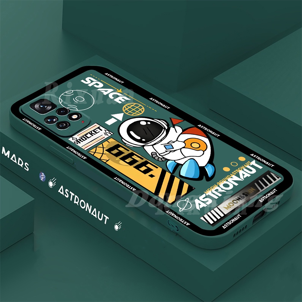 Soft Case TPU Motif Astronot Luar Angkasa Untuk Samsung A04 A04S A23 A13 A03 A03S A22 A21S A12 A02S A11 A51 A10 A30 A50 A52 A20S A10S M12 J4 Plus J7 Pro