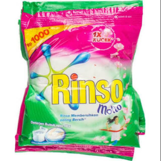  6 sachet Rinso Bubuk  Detergent  Sachet Shopee Indonesia