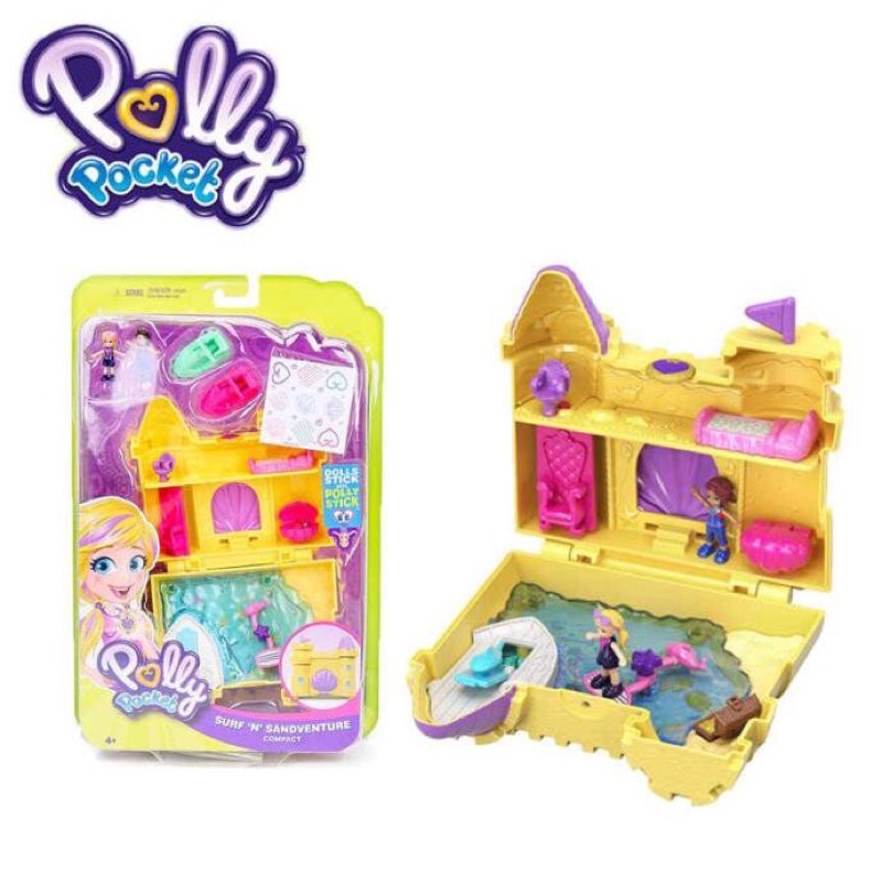 Polly Pocket Surf 'n' sandventure Compact - Polly Pocket Mainan Anak Cewe - Polly Pocket