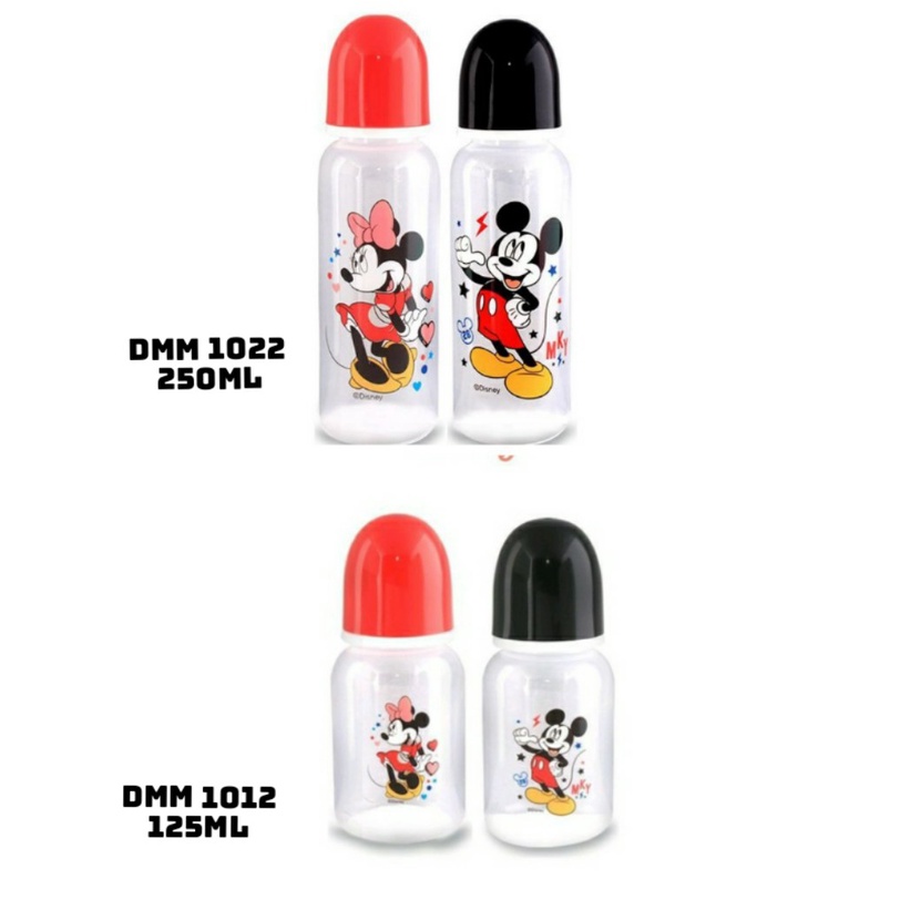 Lusty Bunny Mickey-Minnie Disney Botol Susu || DMM1012-125ML/DMM1022-250ML Regular Round Bottle Mickey  Disney