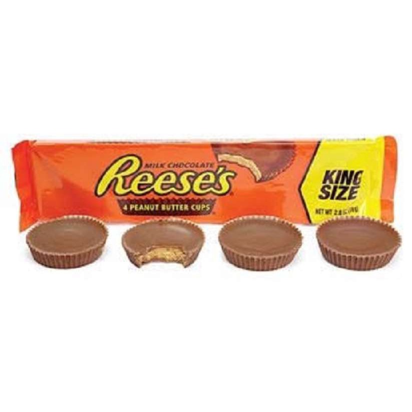 

REESE'S 4 PEANUT BUTTER CUPS MILK CHOCOLATE & PEANUT BUTTER 79 GR