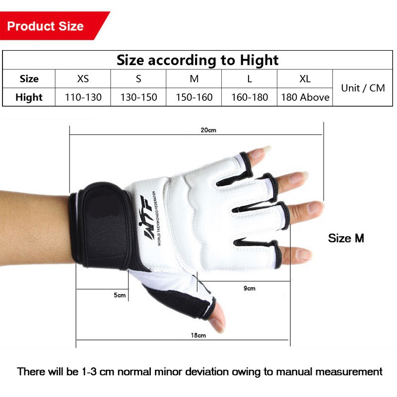 Mainland Sarung Tinju Setengah Jari Taekwondo MMA Karate Gloves Sarung Tangan Half Finger BWS01