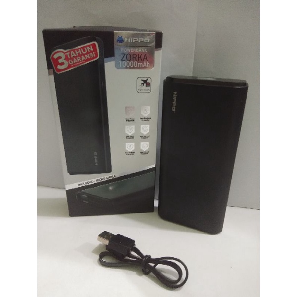 Hippo Powerbank Zorka 10000mAh travel charger Li-Ion
