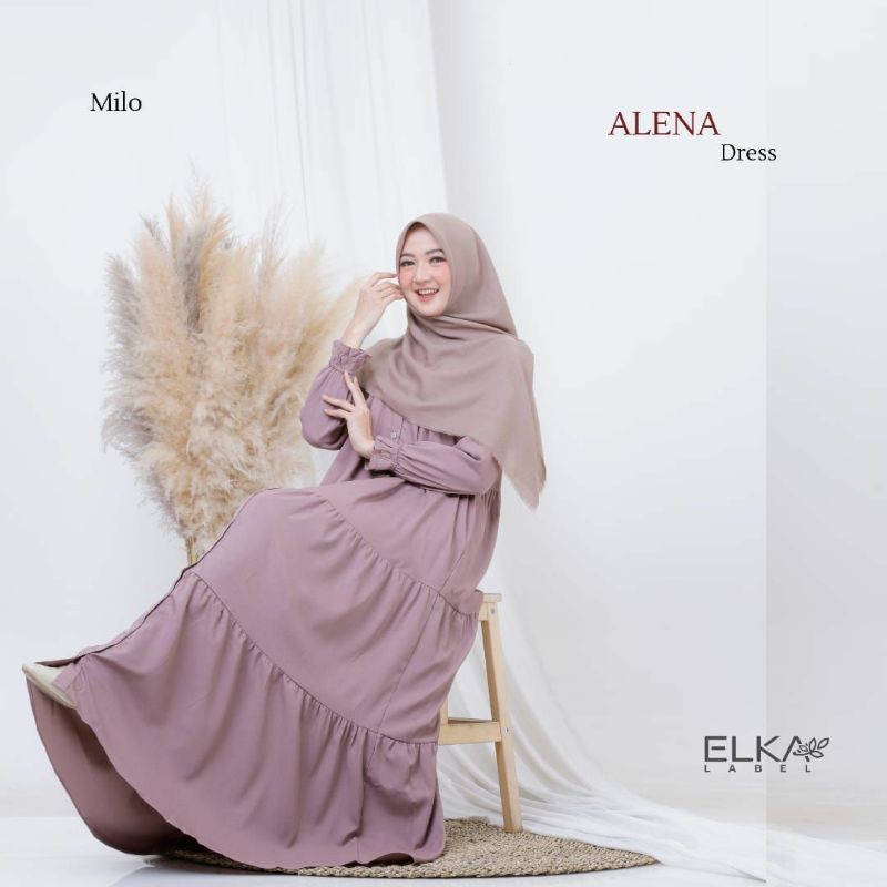 Alena Dress | Casual Outfit | Gamis Lebaran | Elka Label