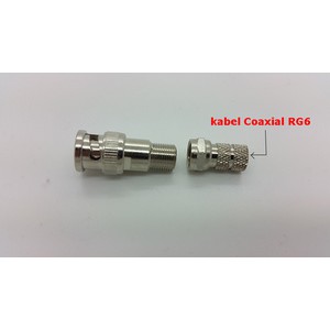 Jack BNC Taiwan Drat RG6 ( Untuk Kabel RG6 )