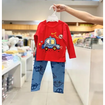 Piyama Anak L/L Boom Boom Red - House of Pijamas