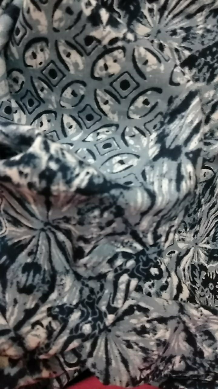 Pradawita Batik Kemeja Abstrak Kusuma 1a-biru