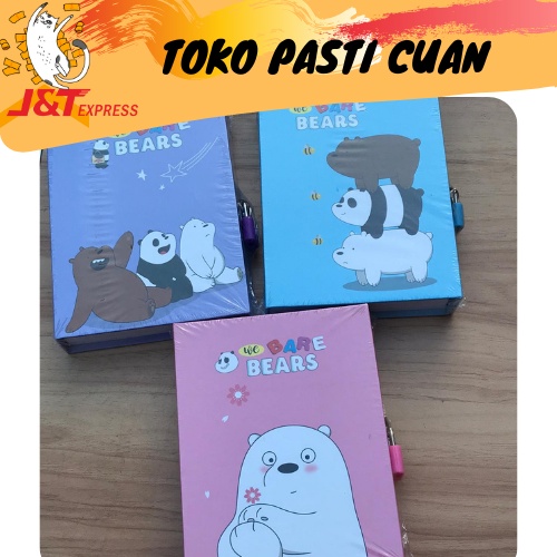 

BUKU GEMBOK WE BARE BEAR (3 WARNA) UNIK DAN LUCU #MURAH
