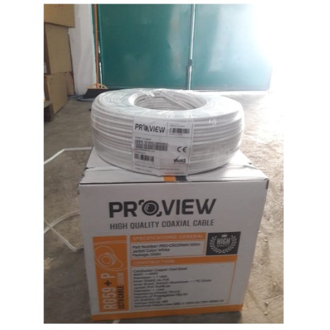 KABEL CCTV COAXIAL RG59+POWER PROVIEW 100METER