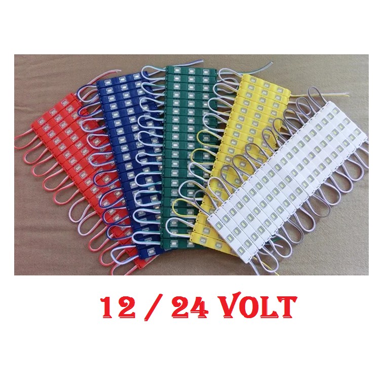 LAMPU LED STRIP MODUL SMD 5630 5730 12 VOLT dan 24 VOLT 0.7W WATERPROOF VARIASI ETALASE MMOBIL MOTOR