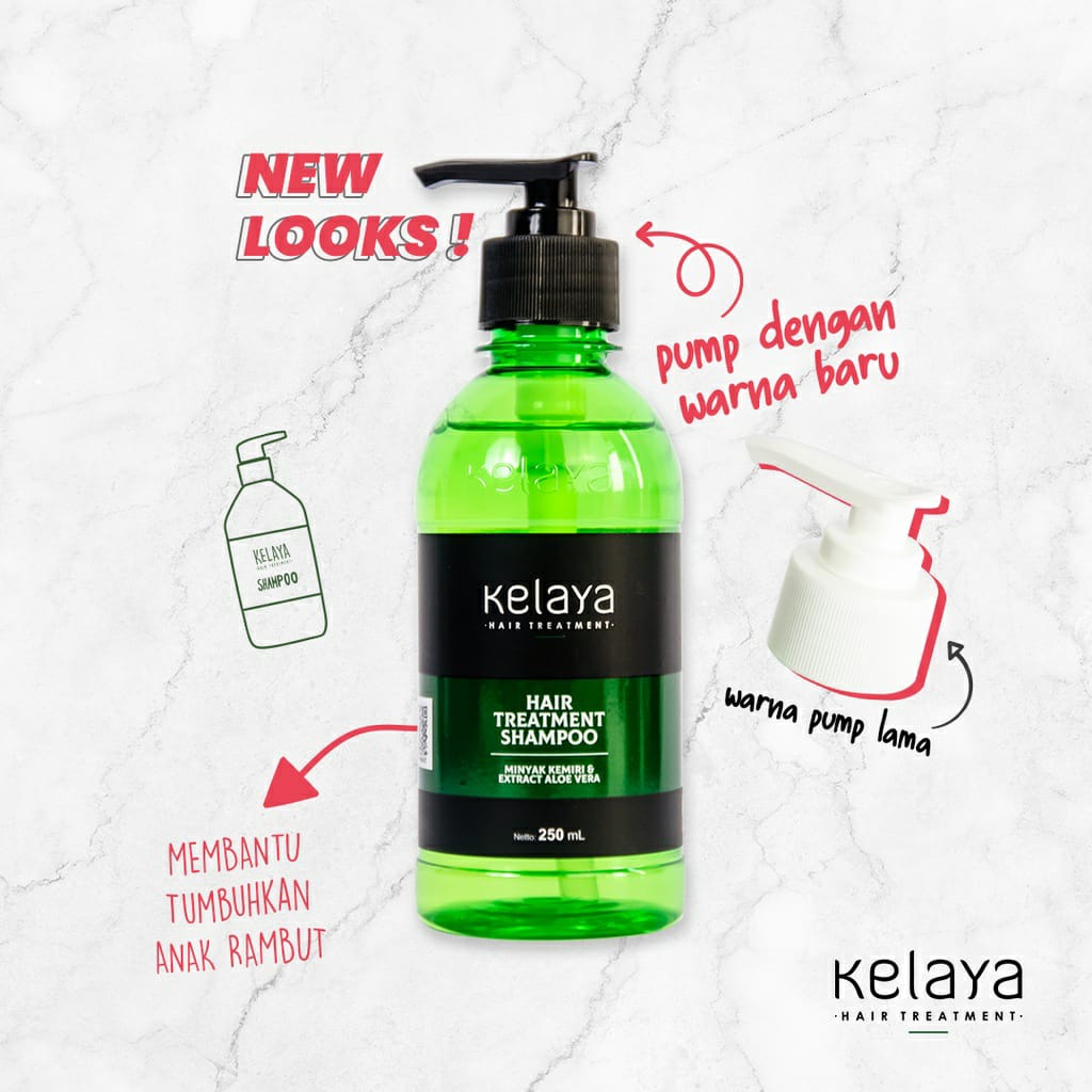 KELAYA Hair Treatment Shampoo - Hair Serum - Minyak Kemiri / Anti Rontok / Penumbuh Rambut 250ml