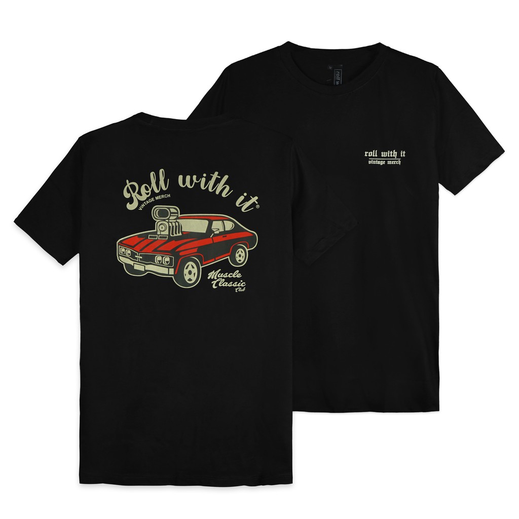 Surfinclo x Roll With It T-shirt Muscle Classic Club Cotton Combed 30s