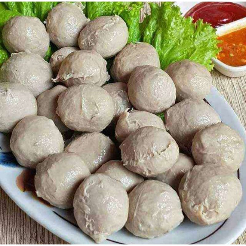 

Bakso Mix (kecil, sedang dan Urat) Gratis Bumbu Kuah