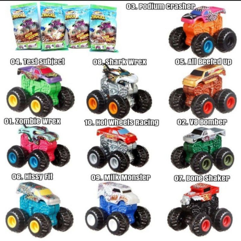 Hot Wheels Monster Trucks Mini Mystery Trucks - Blind Bag Random