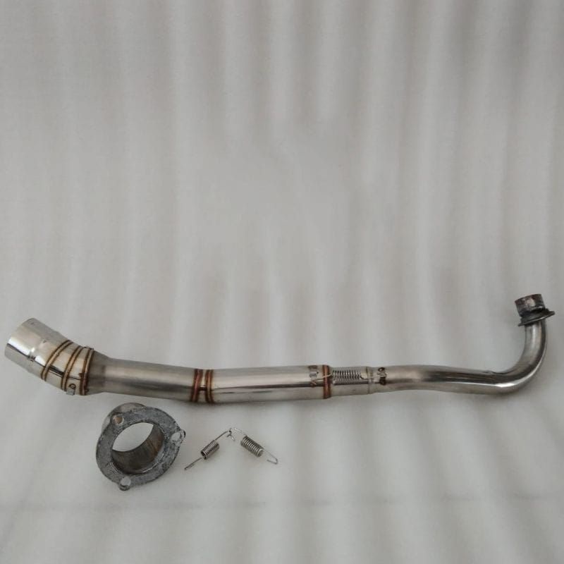 Leher knalpot Supra x 125 PNP Slincer Standar original pipa knalpot supra x 125  +sambungan adaptor 