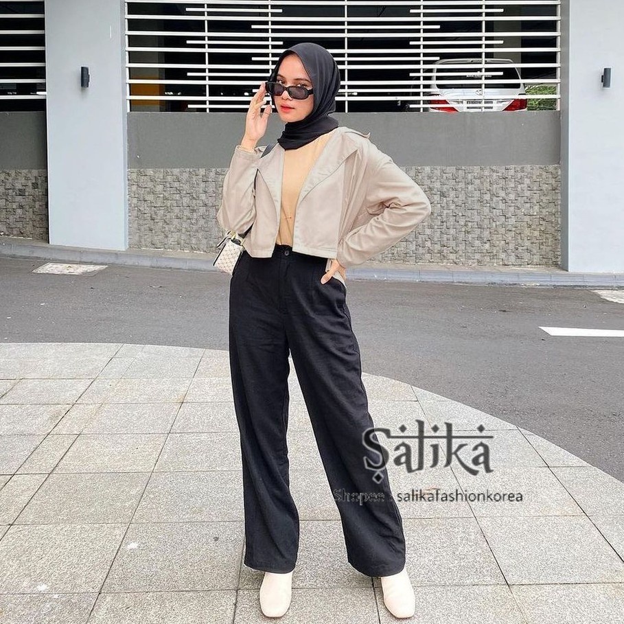 ZORA BLAZER CROP PAKAIANA WANITA BAJU ATASAN BLAZER WANITA CEWE CEWEK REMAJA OOTD TERHITS TERMURAH