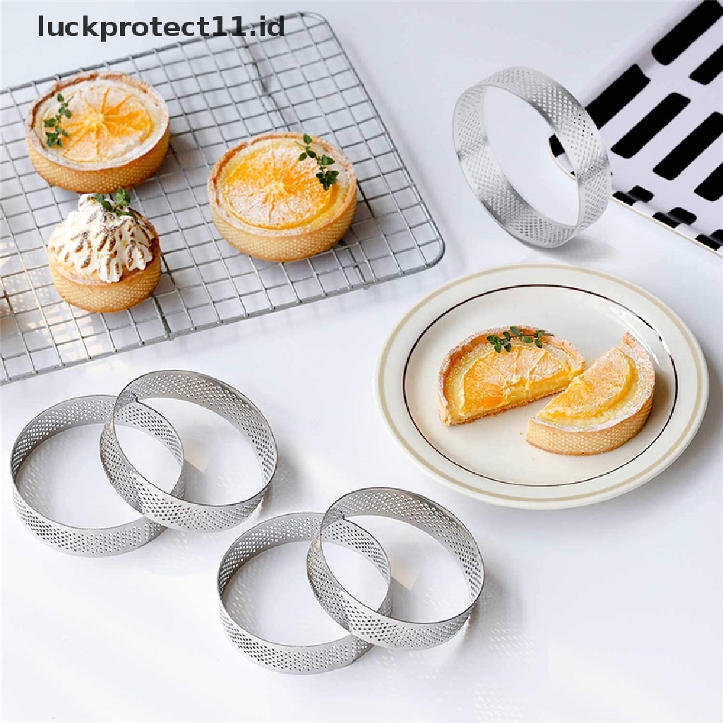 &lt; Luckprotect11. &lt; LuckproteksiCetakan Kue Tart Bentuk Bulat Bahan stainless Steel