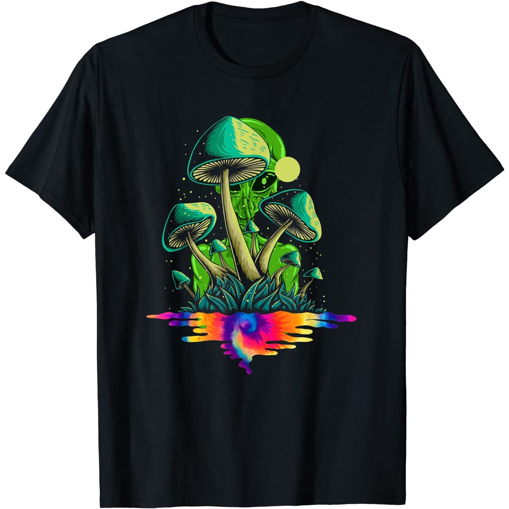 KAOS Psychedelic Mushroom - Magic Shrooms - Trippy Alien T-Shirt