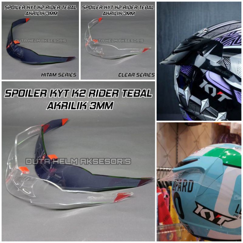 Spoiler Helm KYT K2 Rider K2r Aksesoris Sepoiler Helm Kyt K2Rider Full Face Termurah
