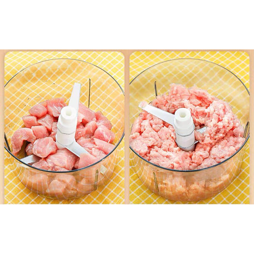 CHOPPER TEKAN MANUAL/ mixer adonan/ penggiling pencacah pemotong daging bumbu dapur