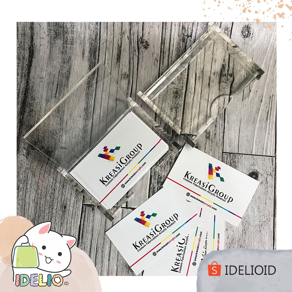 

Name Card Holder Anti Dusk Kotak Kartu Nama Akrilik