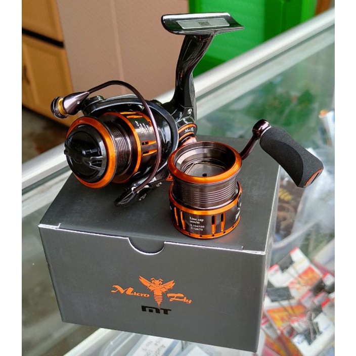 REEL SPINNING CASTING KINGDOM MICRO FLY MT 1000 BONUS SPOOL