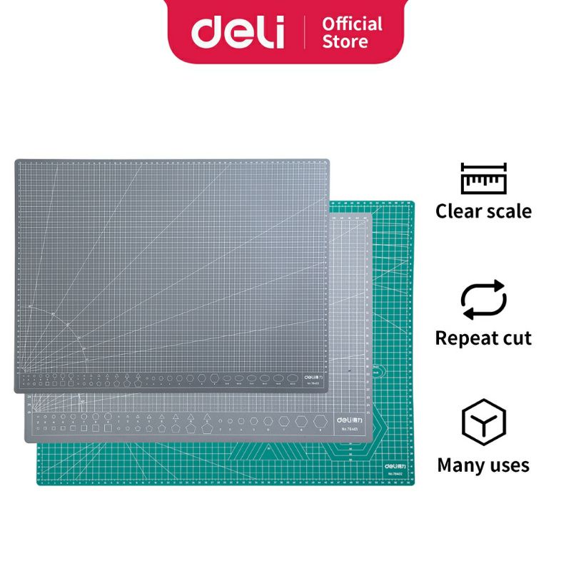

Deli Alas Potong Cutting Mat, SerbaGuna Warna Hijau 78400