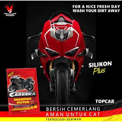 ^ KYRA ^ Carrera Shampoo Motor Mobil Poles Dengan Silikon Plus Shampo Carera - Kemasan Sachet