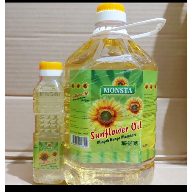 

Monsta Sunflower Oil 3 Liter + 250 ML