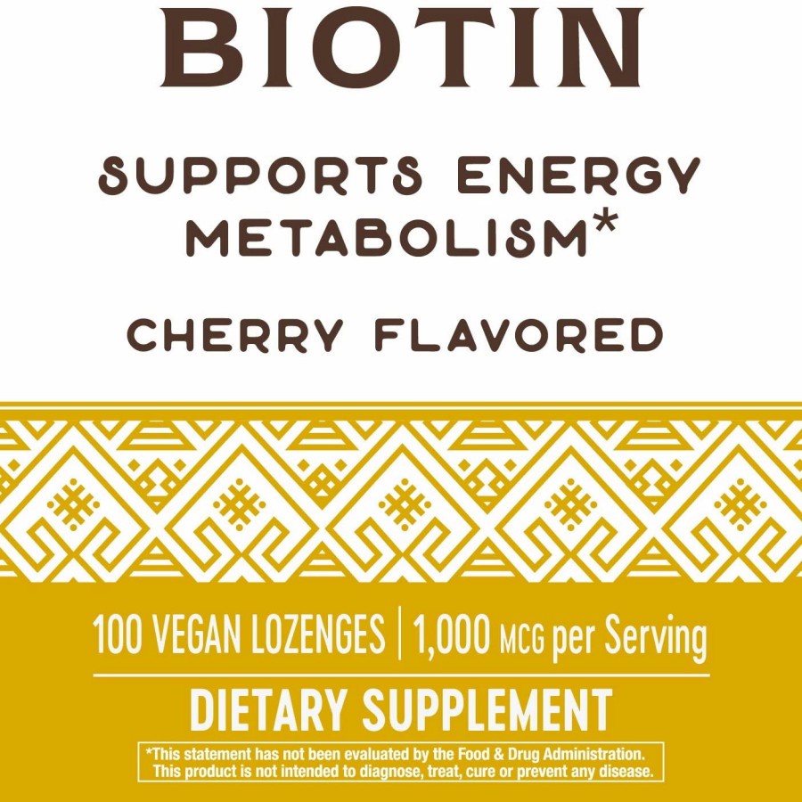 nature's way biotin 1000mcg cherry energy metabolism natural 100 caps