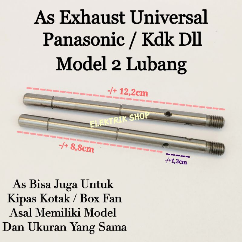 AS BESI EXHAUST NATIONAL PANASONIC KDK / AS KIPAS ANGIN KOTAK BOX FAN MODEL 2 LUBANG