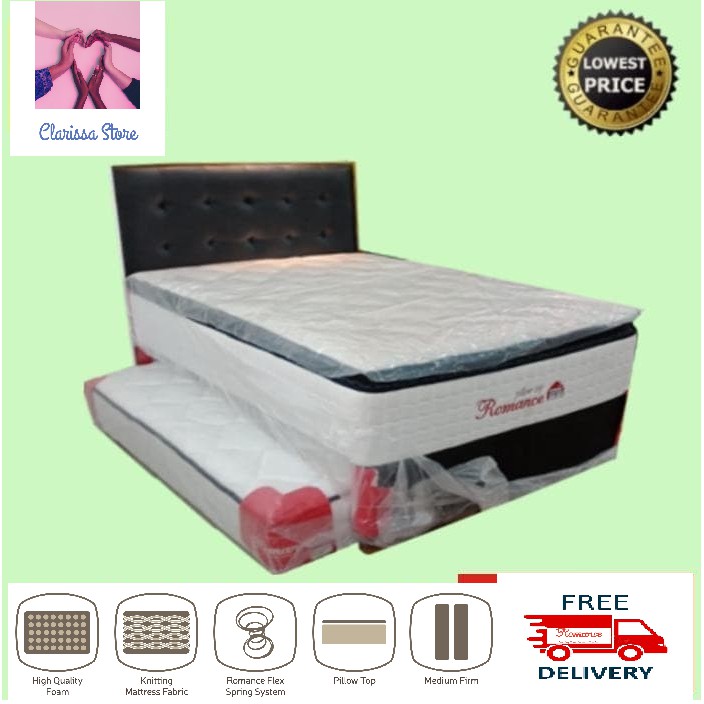 Kasur Springbed ROMANCE 2 in 1 Maggio Pillowtop