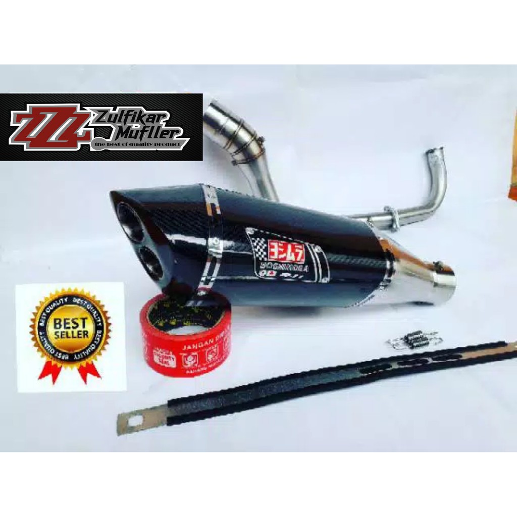 KNALPOT RACING YOSHIMURA R11 DUA LUBANG UNTUK NMAX, AEROX, PCX, ADV, VARIO 150