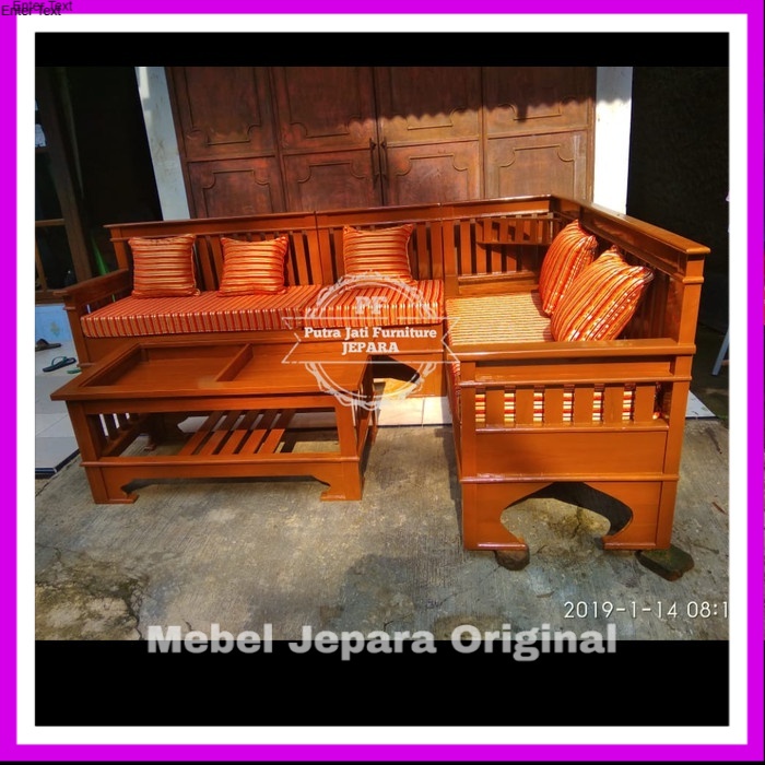 Furniture Jati Meja Kursi Ruang Tamu - Kursi Sofa Busa Model Minimalis