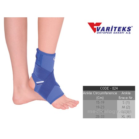 Variteks 824 Ankle Brace With Bandage Untuk Keseleo