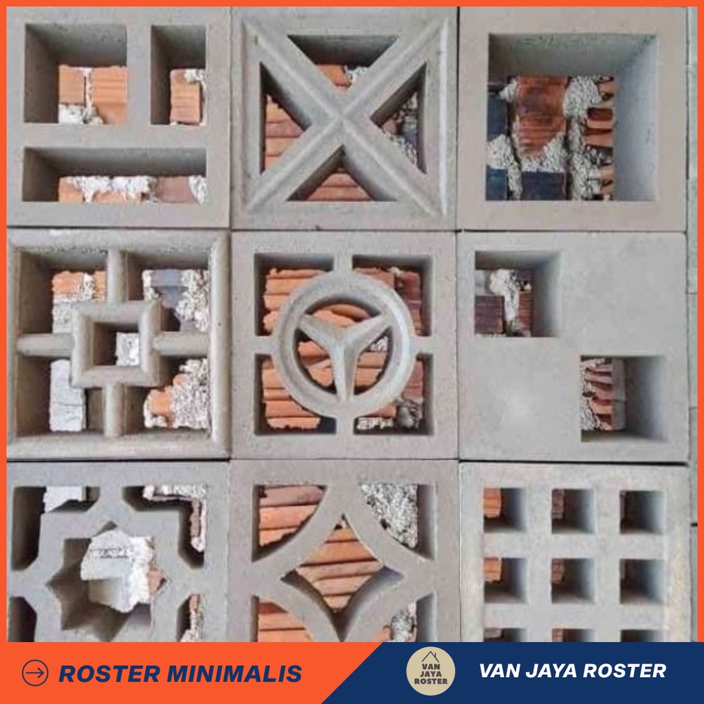roster beton minimalis Roster beton lubang angin jalusi ventilasi udara
