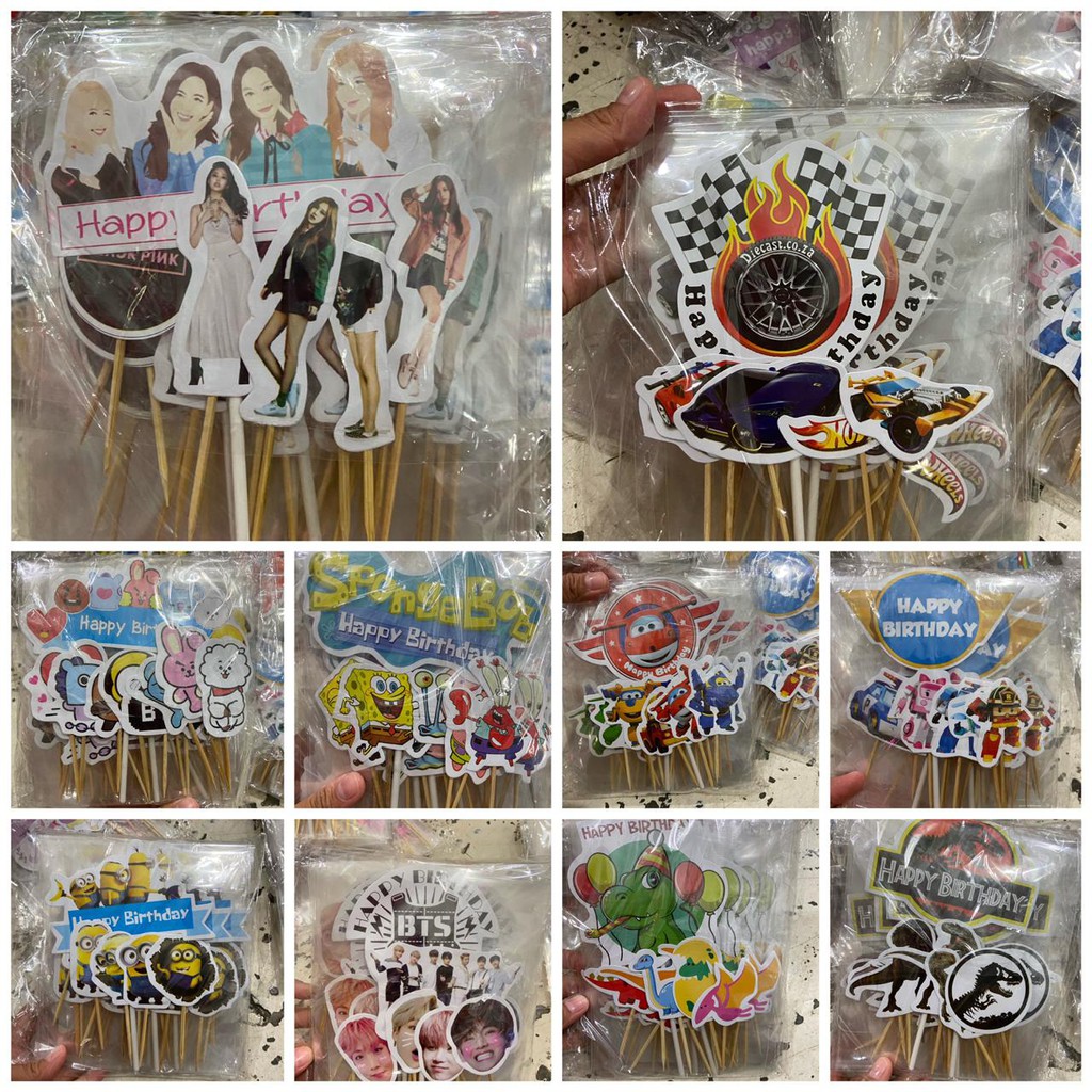 Topper dino minion spongebob hotwheels bts 21 blackpink jurassic freefire poli superwings mermaid