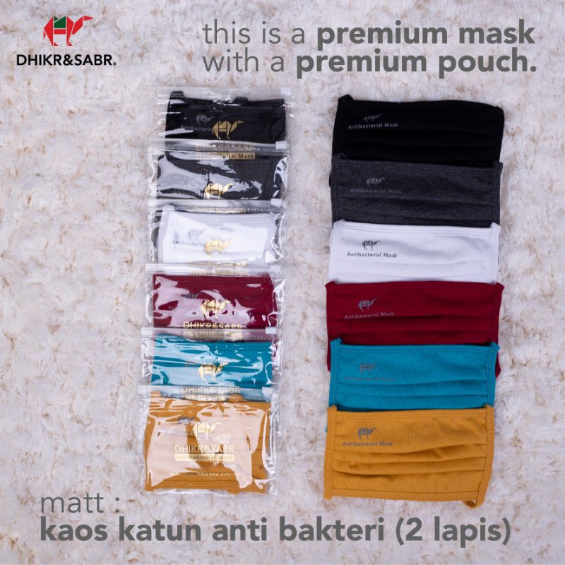 Masker Premium Dhikr And Sabr 2 Lapis