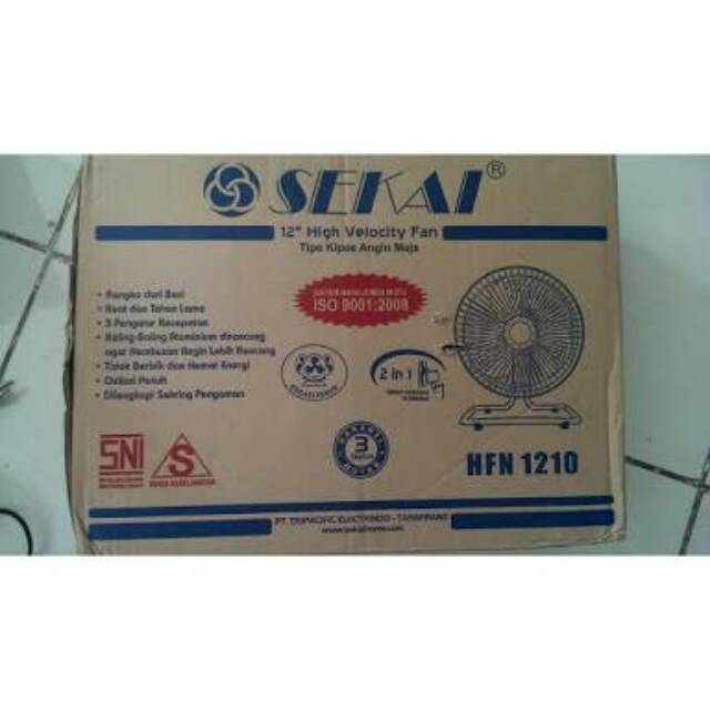 Sekai High Velocity Tornado Fan 12&quot; 30cm. Kipas Angin Meja HFN 1210 sekai