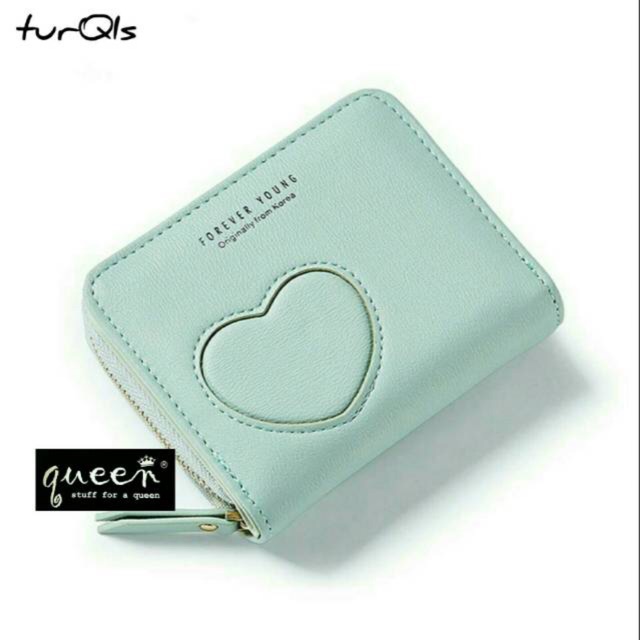 Dompet Wanita Lipat Fashion Murah / Dompet Wanita Mini Lipat Embos Love Coak