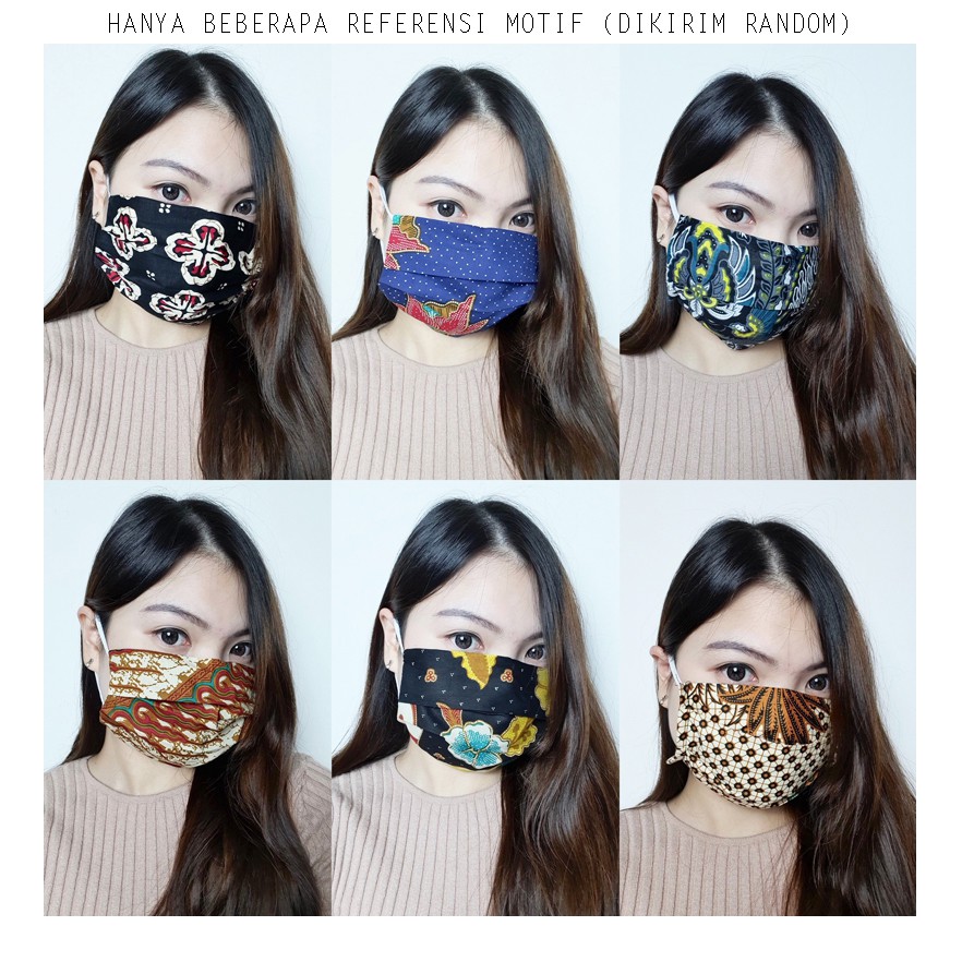 MASKER KAIN / MASKER BATIK KATUN EARLOOP &amp; HEADLOOP