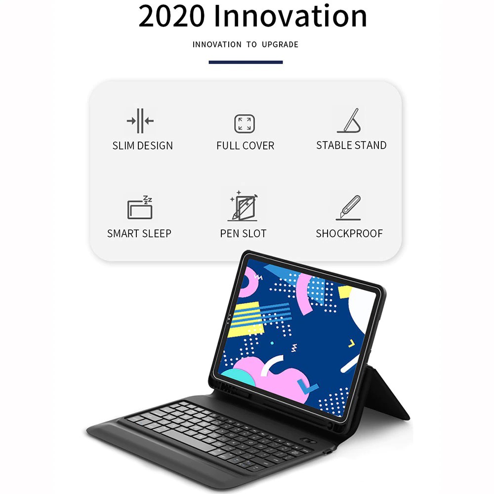 AKN88 - WIWU Smart Keyboard Folio Case with Keyboard - iPad 10.2 10.5 (2019)