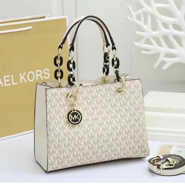 FASHION PREMIUM IMPORT TAS SOFIA TOP HANDLE TOTE BAG SELEMPANG WANITA MOTIF MONO KASUAL MK 8903 WP