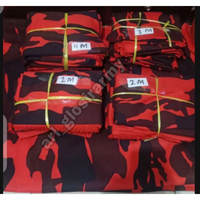 bahan kain drill loreng pp pemuda pancasila terbaru lebar 1,5 meter.(bisa meteran)