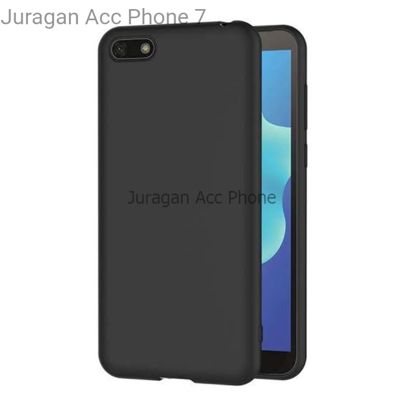 Soft Case Blackmatte Huawei Y7 Prime 2018 Casing Silikon  Black Matte Hitam Huawei Y7 Prime 2018 Ori
